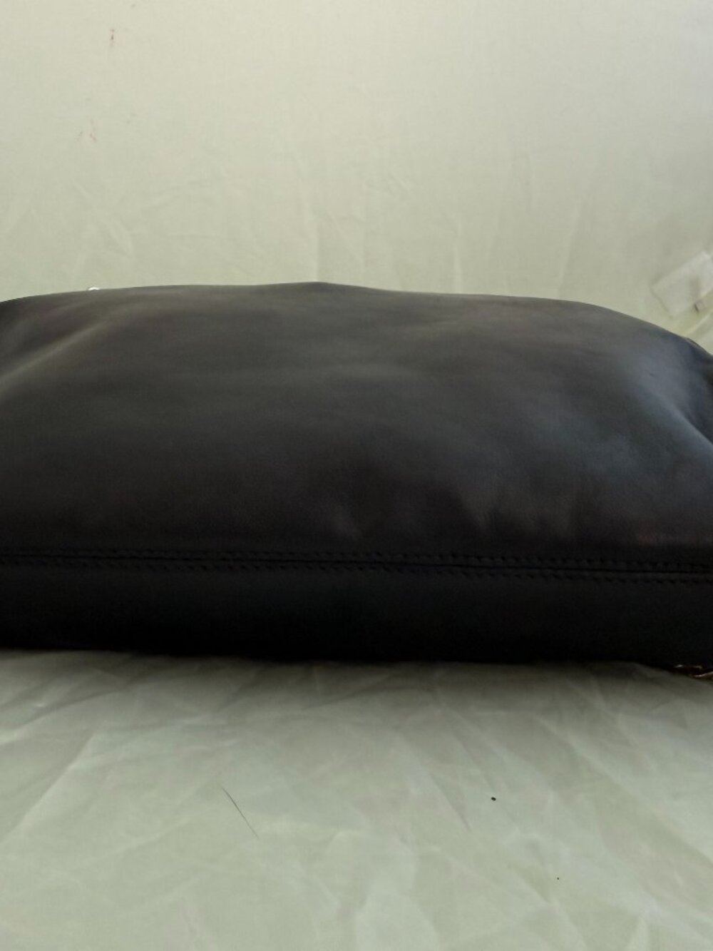 By Paloma Picasso Black Leather Chain Shoulder Bag Gold Hardware Vintage - Picture 4 of 7